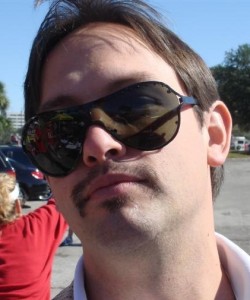Rockign his pornstache from lat year